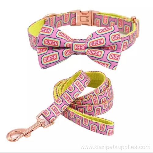 Design Personalized Pet Bow Tie Collar and Leash